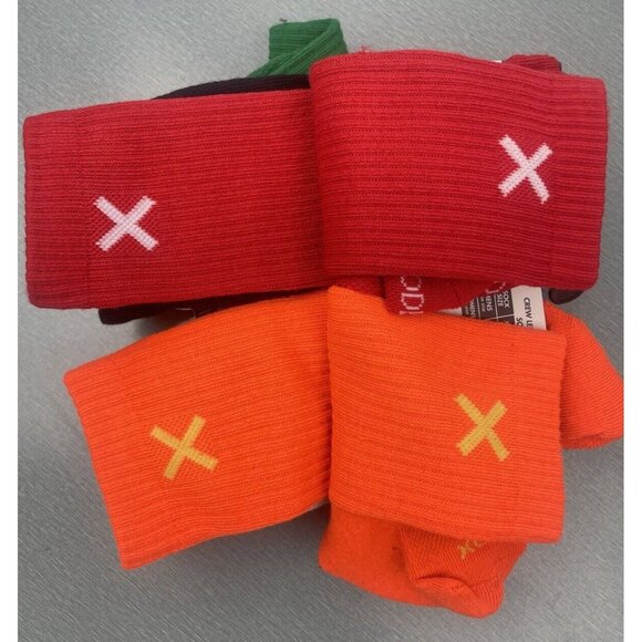 BASIX ODD SOX 6 Pairs Men's Crew Socks  Size Size 8-12 - Picture 5 of 9